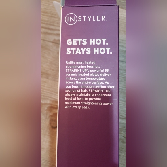 straight up ceramic hair straighter heats up to 450 degrees - Picture 3 of 6